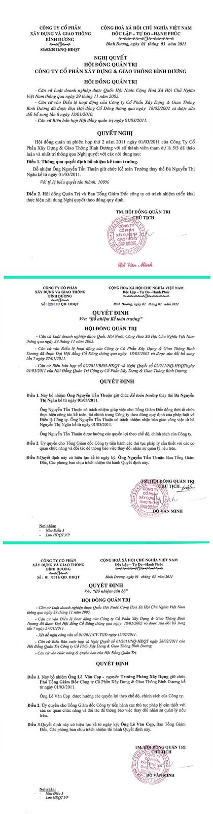 Nghi Quyet Hoi Dong Quan Tri So 02 2011 Nq Hdqt