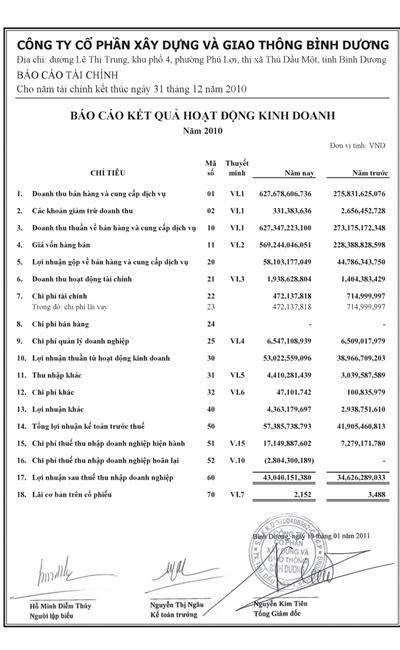 Bcce Bao Cao Kiem Toan Ve Bao Cao Tai Chinh 2010