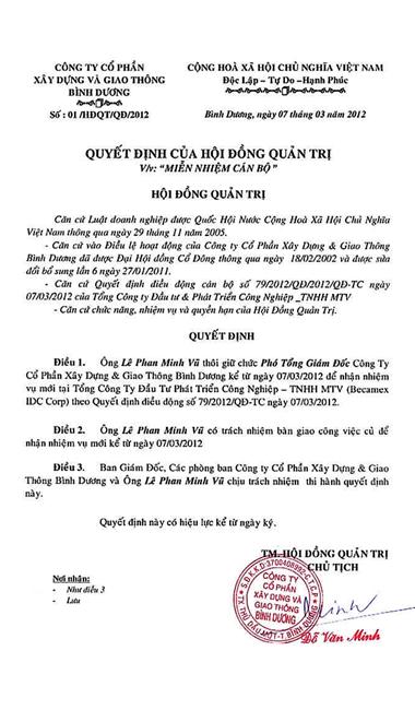 Quyet Dinh Cua Hoi Dong Quan Tri V V Mien Nhiem Can Bo